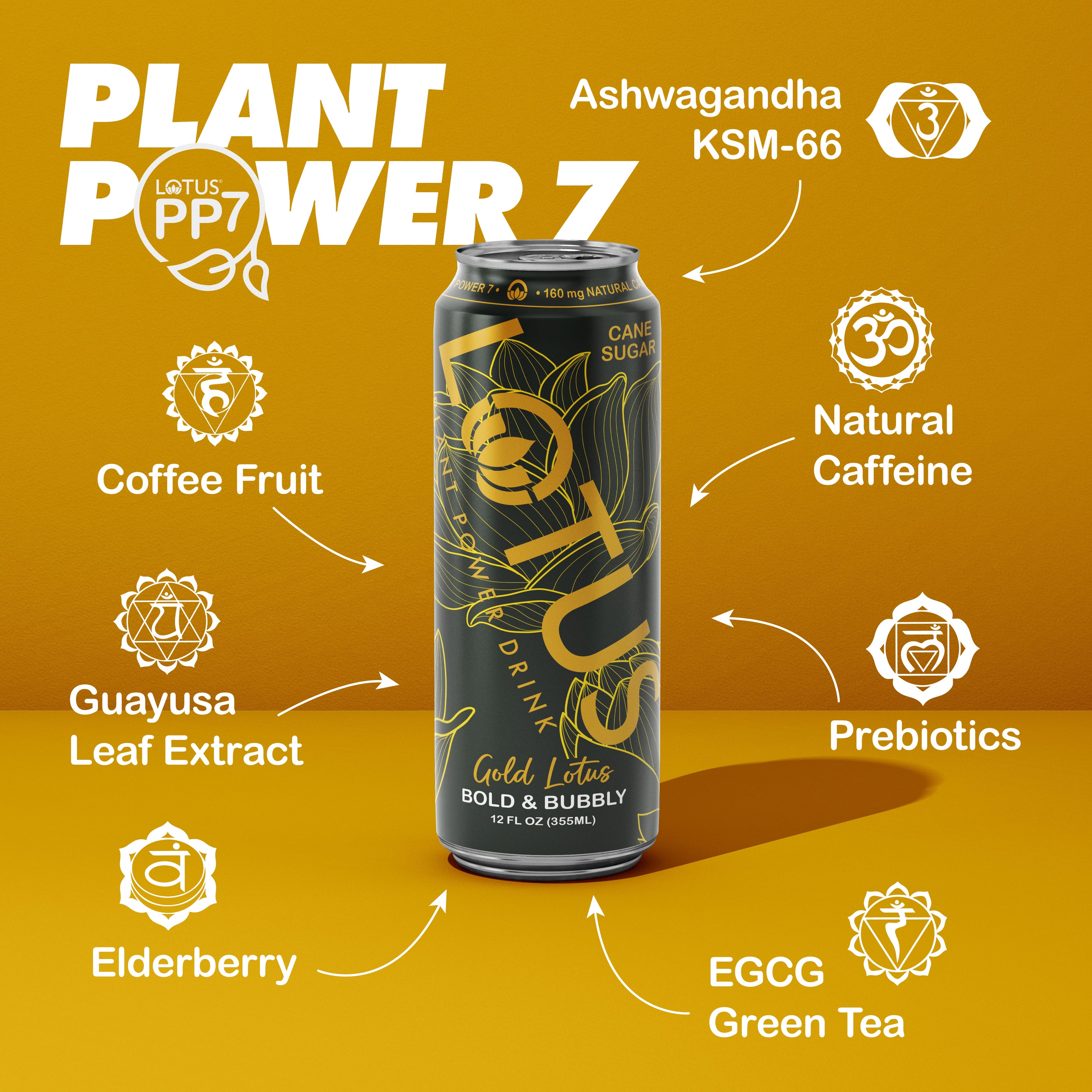 Gold Lotus Plant Power Drink™ (cane sugar)