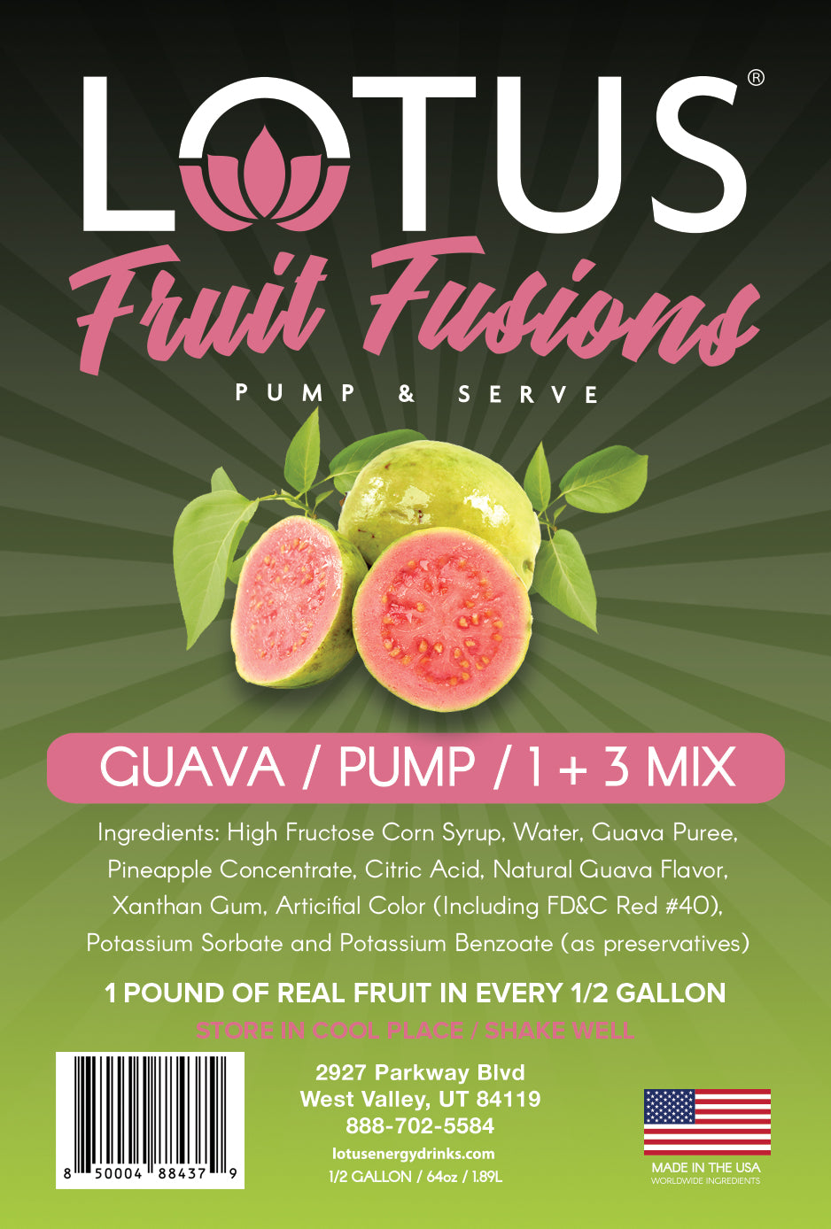 Guava Lotus Fruit Fusion Concentrate