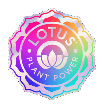 Holographic Lotus Plant Power Sticker