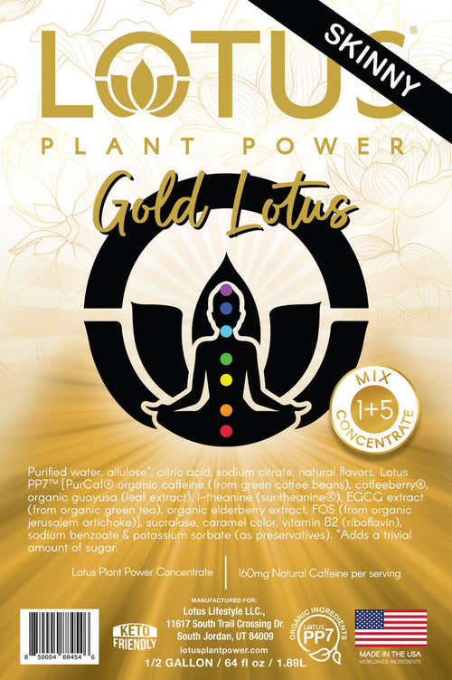 Gold Lotus Plant Power Zero Sugar Concentrate