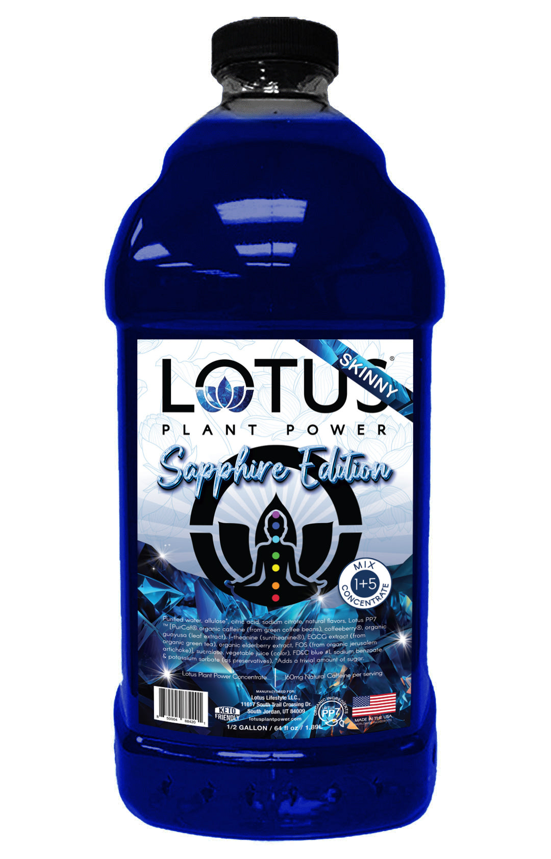 Sapphire Lotus Plant Power Zero Sugar Concentrate