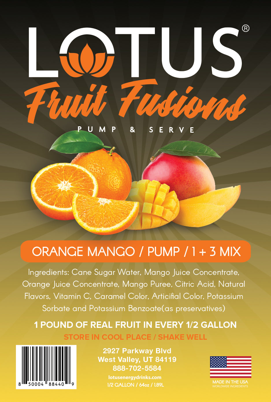 Orange Mango Lotus Fruit Fusion Concentrate