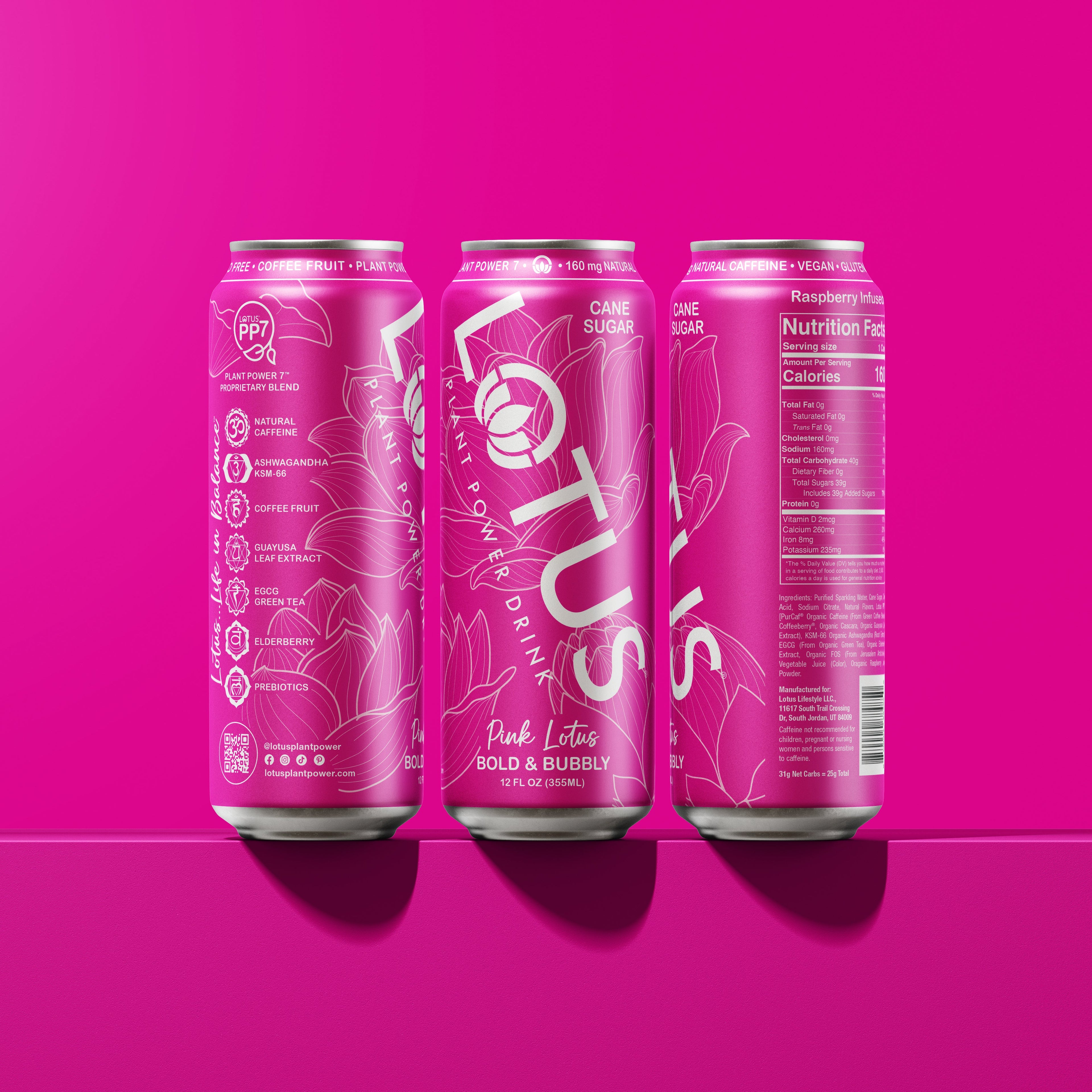 Pink Lotus Plant Power Drink™ (cane sugar)