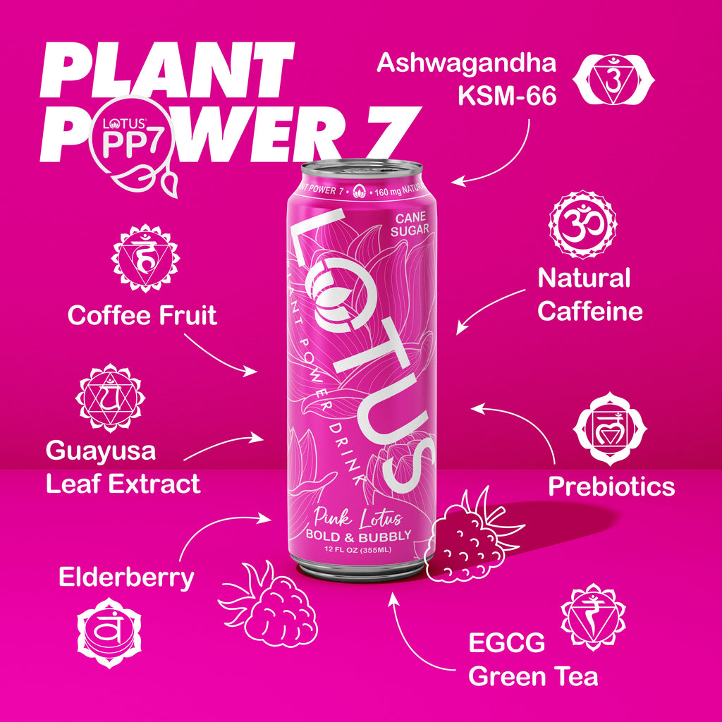 Pink Lotus Plant Power Drink™ (cane sugar)