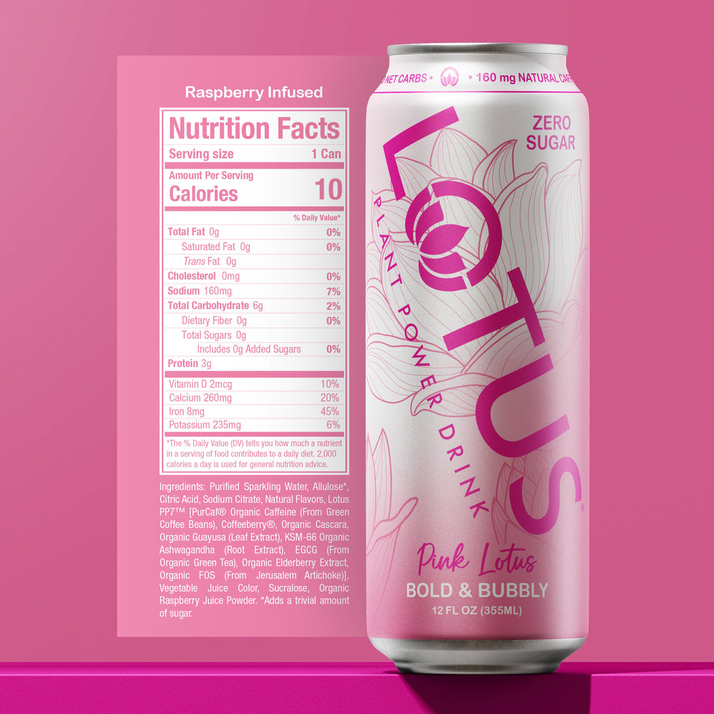 Pink Lotus Plant Power Drink™ (zero sugar)