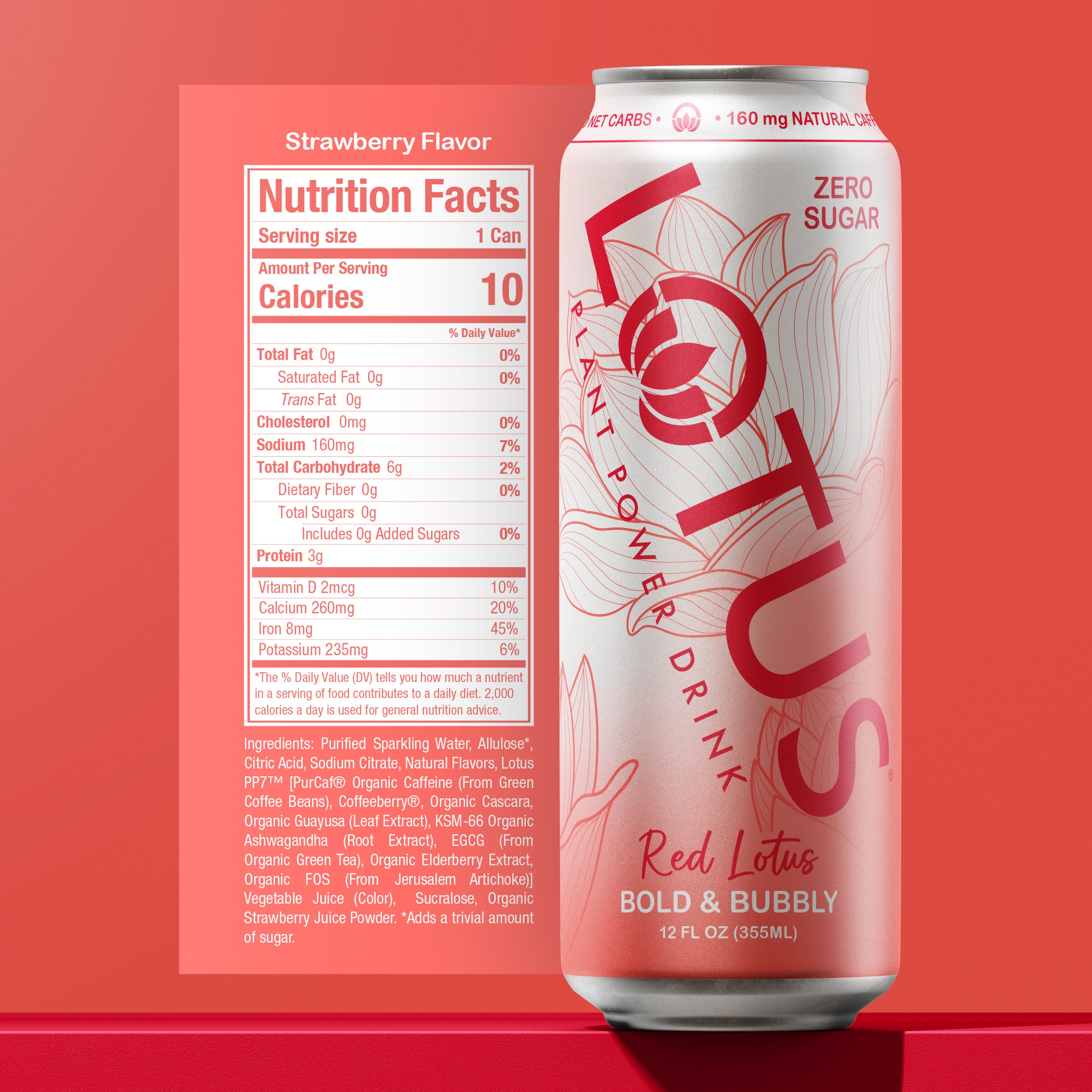 Red Lotus Plant Power Drink™ (zero sugar)