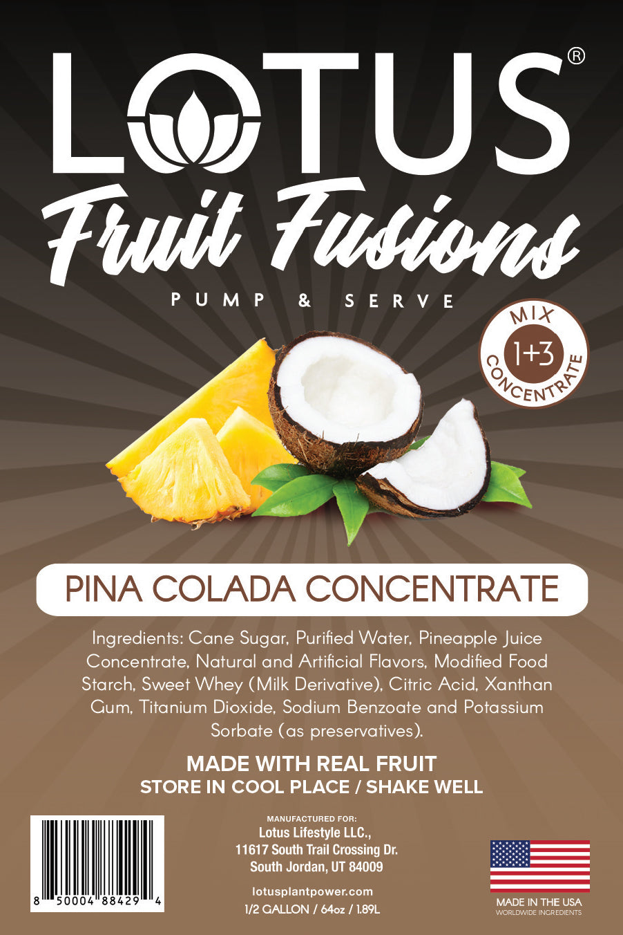 Pina Colada Lotus Fruit Fusion Concentrate