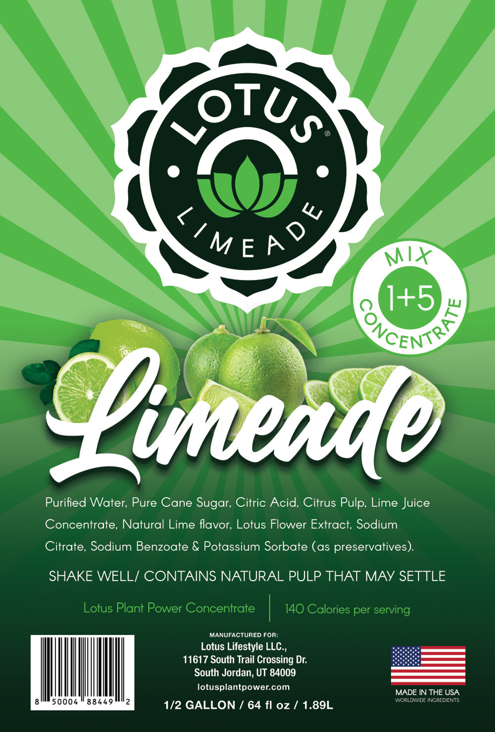 Lotus Limeade Concentrate (No Caffeine)