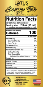 Lotus Energy Tea Concentrate (Naturally Sweetened)